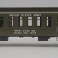 MTH 20-4276 U.S. Army 70- Madison RPO Car #1107 LN/Box