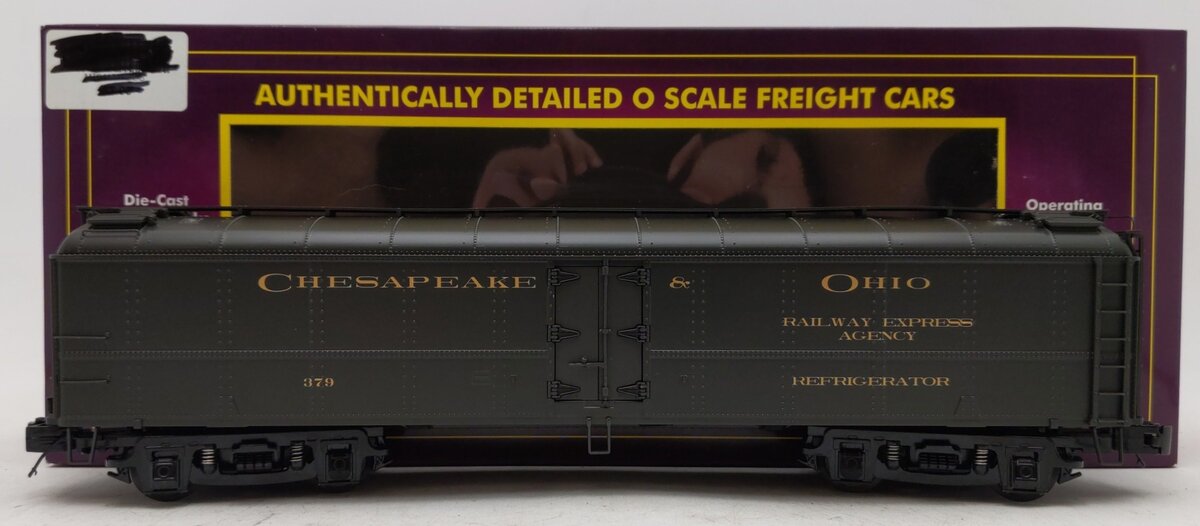 MTH 20-94137 O Gauge Chesapeake & Ohio R50B Express Reefer #379 EX/Box