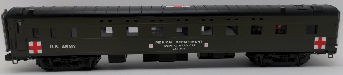 MTH 20-61035 O US Army 70' Streamlined Sleeper (Smooth) EX/Box