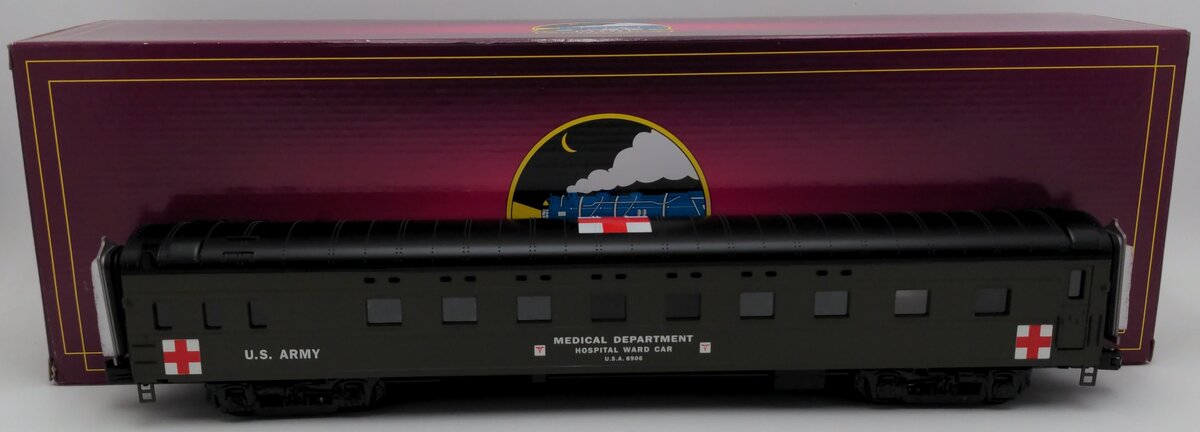 MTH 20-61035 O US Army 70' Streamlined Sleeper (Smooth) EX/Box
