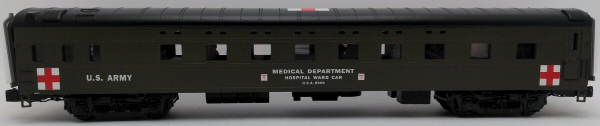 MTH 20-61035 O US Army 70' Streamlined Sleeper (Smooth) EX/Box