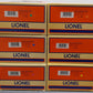 Lionel 6-21792 O Gauge Chesapeake & Ohio 3-Bay Coal Hoppers (Set of 6) EX/Box