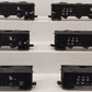 Lionel 6-21792 O Gauge Chesapeake & Ohio 3-Bay Coal Hoppers (Set of 6) EX/Box