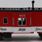 MTH Premier #20-91678 O Gauge Nickle Plate Road Bay Window Caboose #401 LN/Box