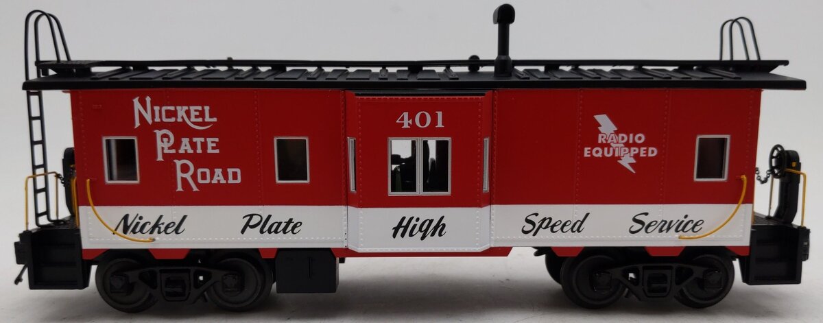 MTH Premier #20-91678 O Gauge Nickle Plate Road Bay Window Caboose #401 LN/Box