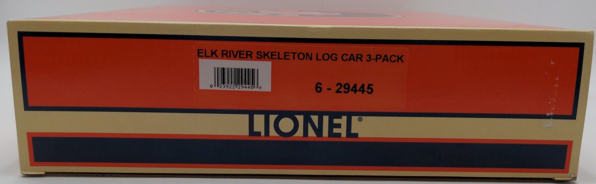 Lionel 6-29445 O Scale Custom Weathered Elk River Skeleton Log 3-Car Set/Box