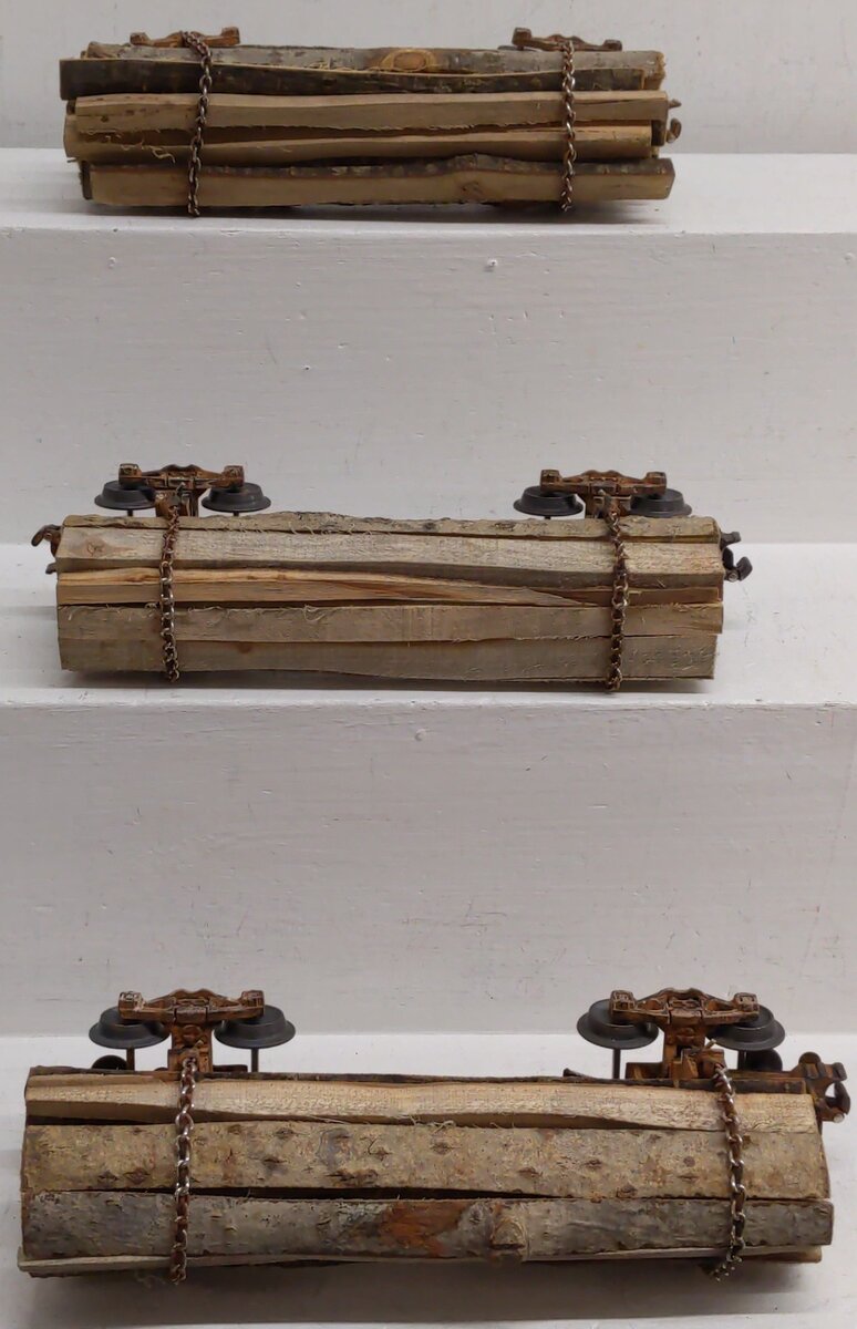 Lionel 6-29445 O Scale Custom Weathered Elk River Skeleton Log 3-Car Set/Box