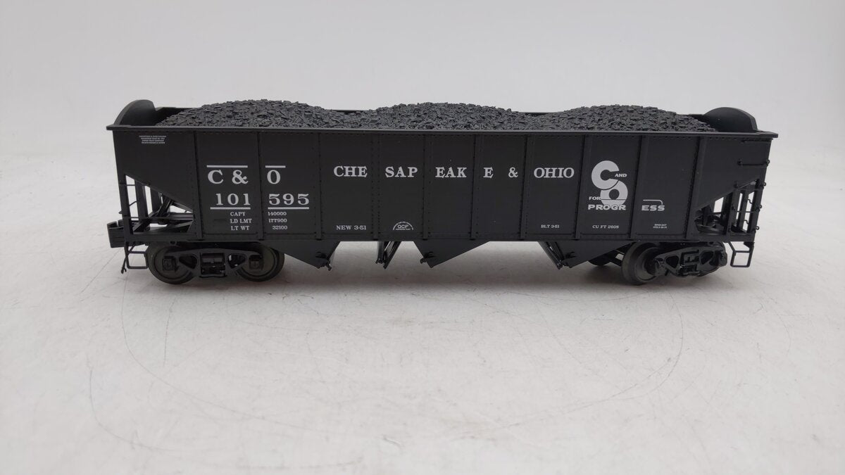 MTH 20-97842 O Chesapeake & Ohio 70 Ton 3-Bay Hopper Car EX/Box