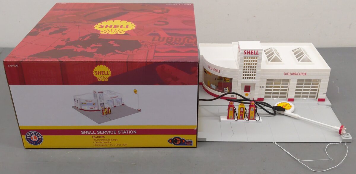 Lionel 6-84496 O Shell Gas Station LN/Box