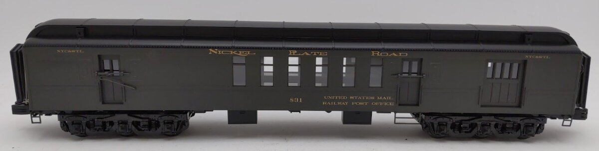 MTH 20-42017 O Gauge Nickel Plate Road 70' Madison RPO Car #831 EX/Box