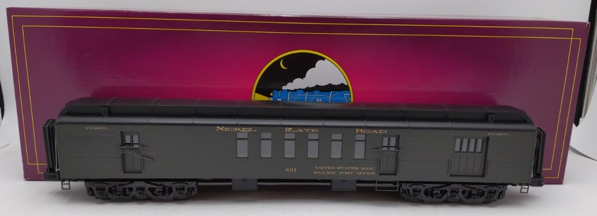 MTH 20-42017 O Gauge Nickel Plate Road 70' Madison RPO Car #831 EX/Box