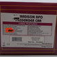 MTH 20-42040 O Gauge Nickel Plate Road 70' Madison Baggage/RPO Car #357 EX/Box