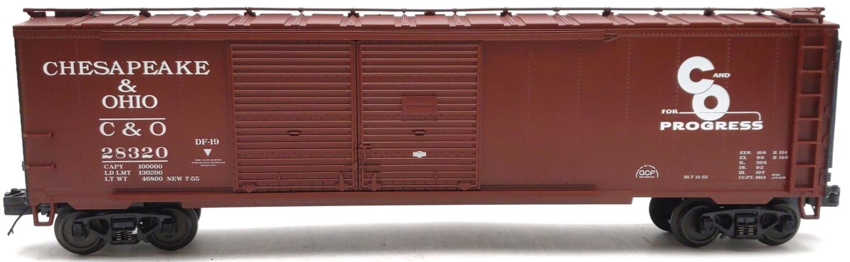 MTH 20-93344 Chesapeake & Ohio Double Door 50' Box Car #28320 LN/Box