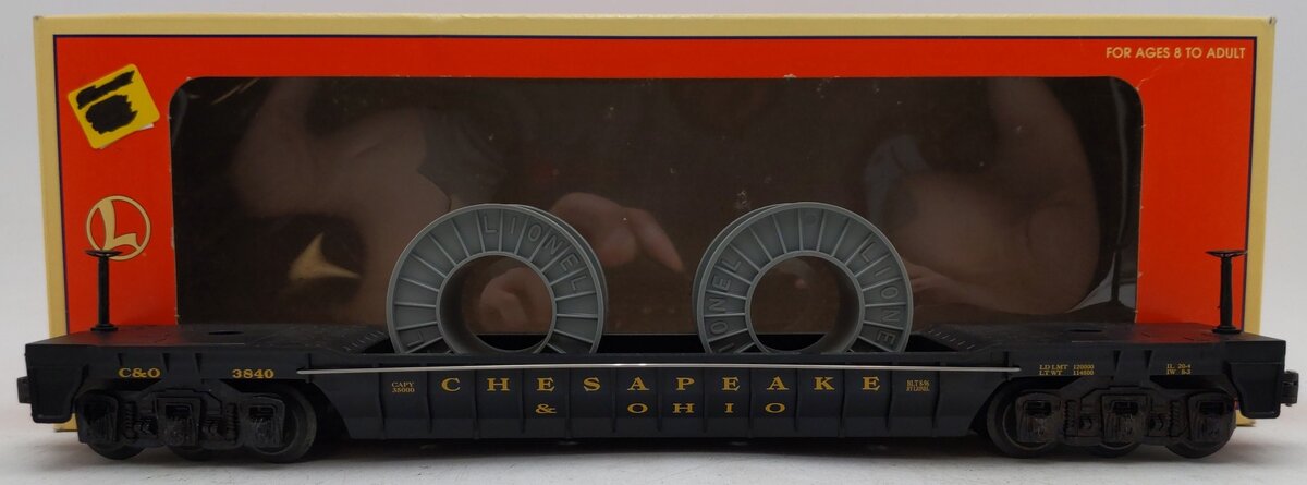Lionel 6-16946 O Gauge Chesapeake & Ohio F9 Well Car #3840 EX/Box
