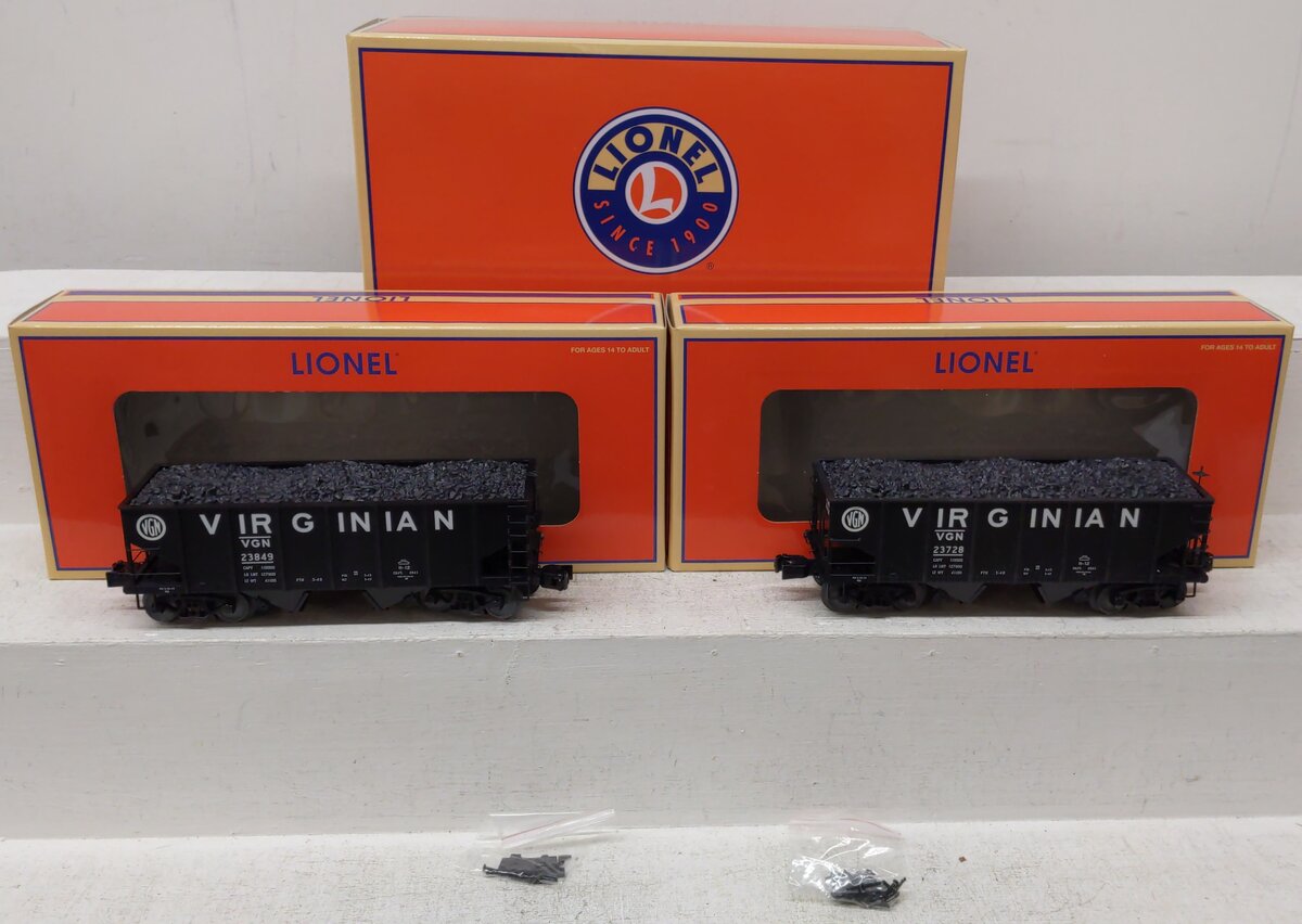 Lionel 2226960 O Virginian 2 Bay Hopper Cars (Set of 2) EX/Box