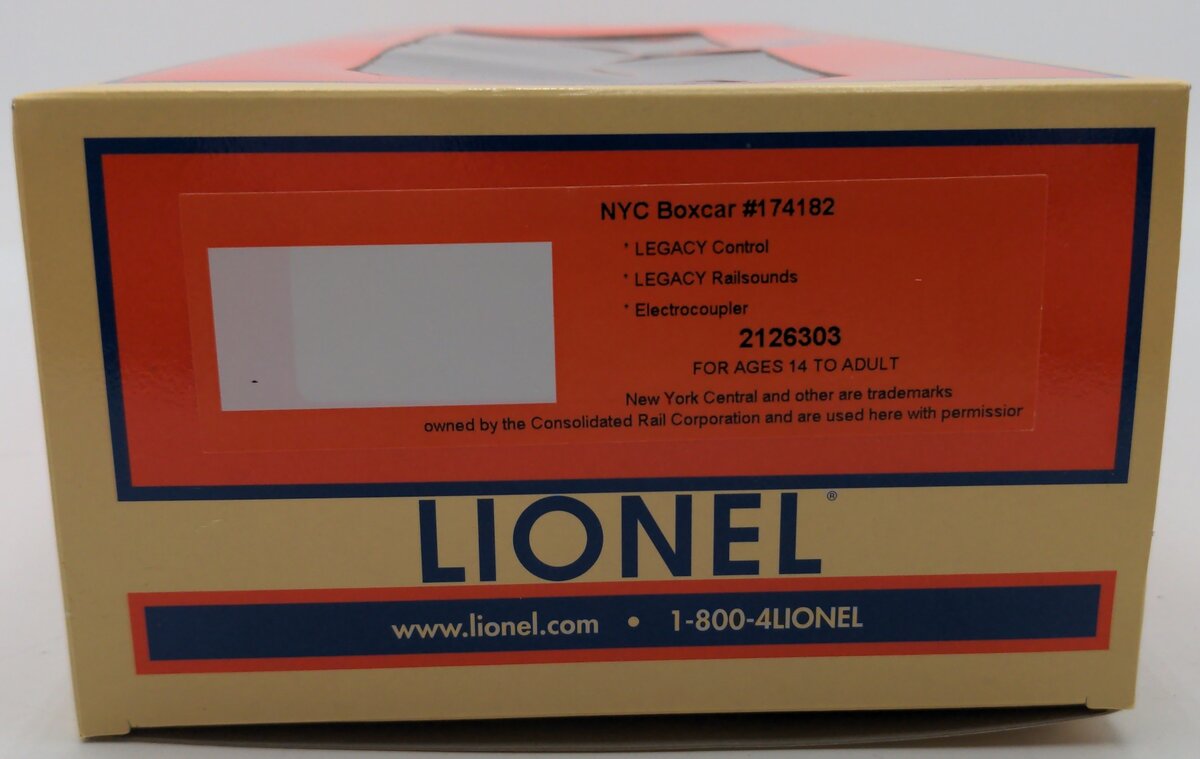 Lionel 2126303 O Scale New York City Boxcar #174182 EX/Box