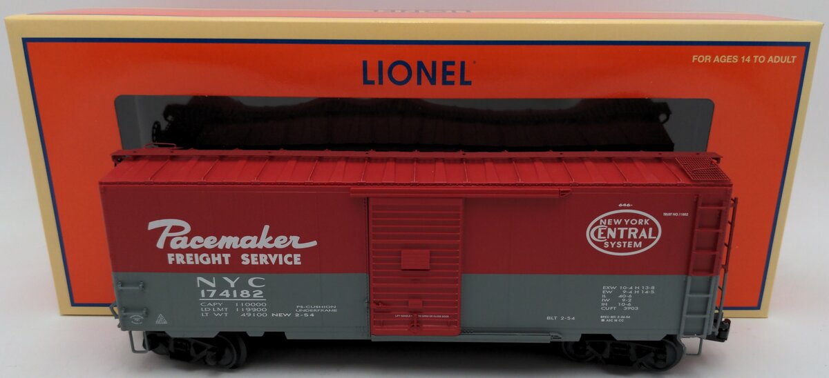 Lionel 2126303 O Scale New York City Boxcar #174182 EX/Box