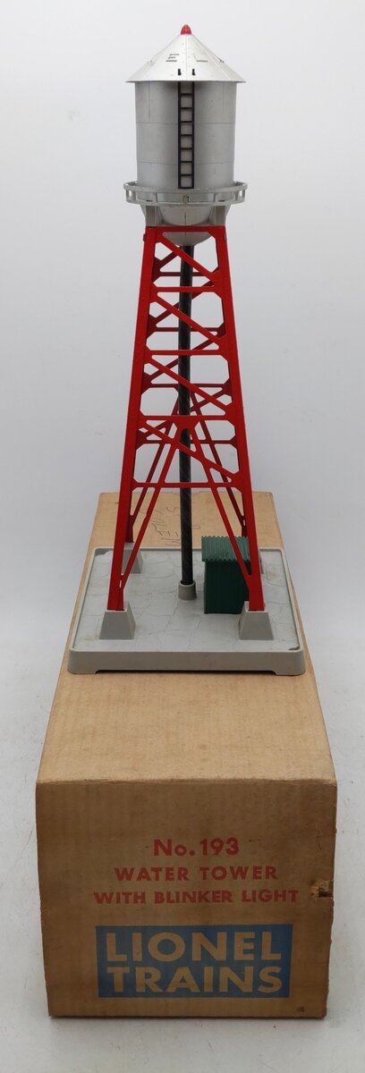 Lionel 193 Vintage O Red Industrial Water Tower VG/Box