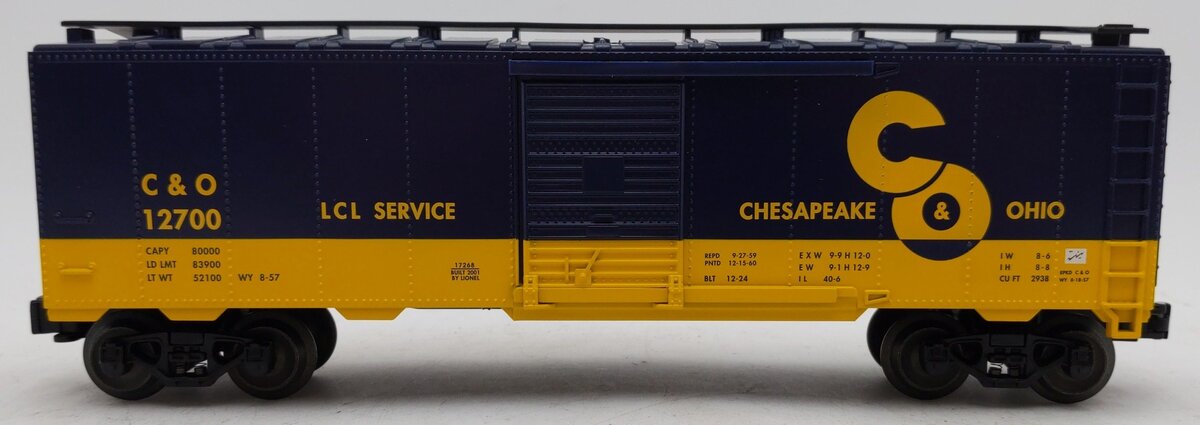 Lionel 6-17268 O Chesapeake & Ohio 9464 Boxcar #12700 EX/Box