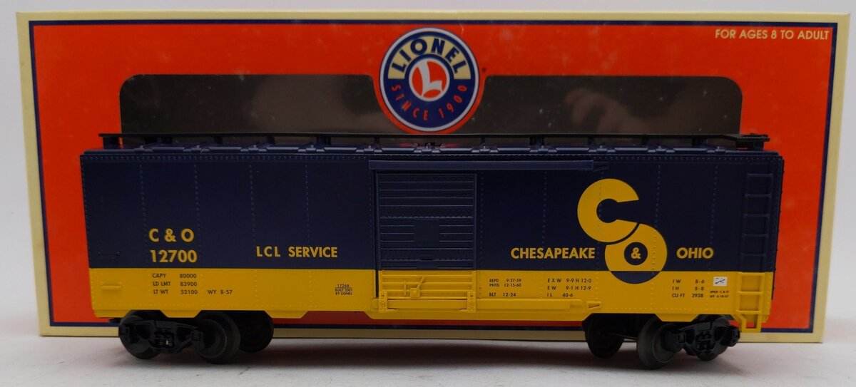 Lionel 6-17268 O Chesapeake & Ohio 9464 Boxcar #12700 EX/Box