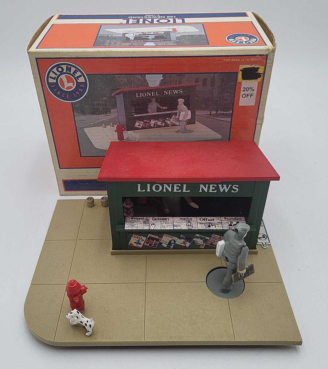 Lionel 6-14085 O Gauge Animated Newsstand EX/Box