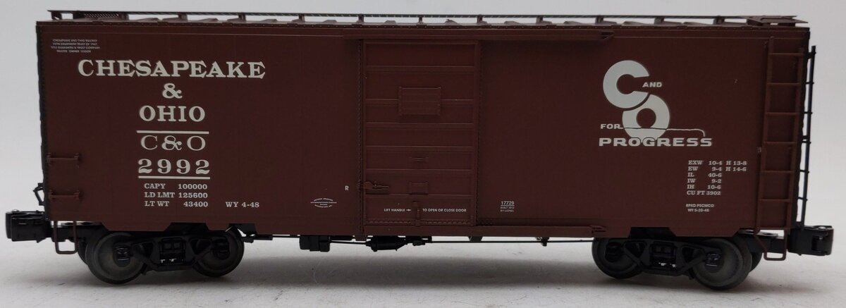 Lionel 6-17729 O Gauge Chesapeake & Ohio PS-1 Boxcar #2992 EX/Box