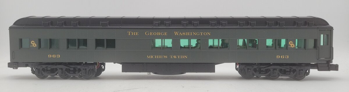 Lionel 6-15575 O C&O The George Washington Heavyweight Station Sounds Diner Car EX/Box