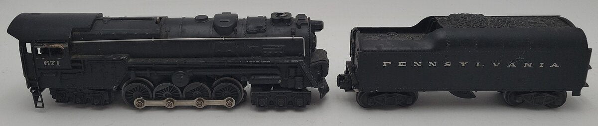 Lionel 671 Vintage O 6-8-6 Diecast Steam Turbine Locomotive w/2046W Tender