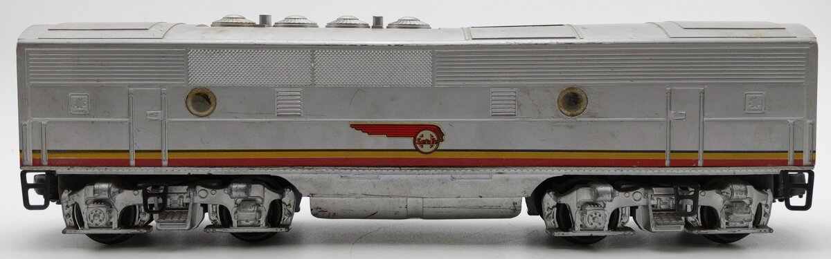 Lionel 2343C Vintage O Santa Fe F-3 Screen Top Non-Pwd. B-Unit Diesel Locomotive