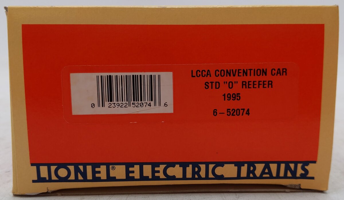 Lionel 6-52074 O Gauge IBP LCCA-1995 Convention Reefer Car EX/Box