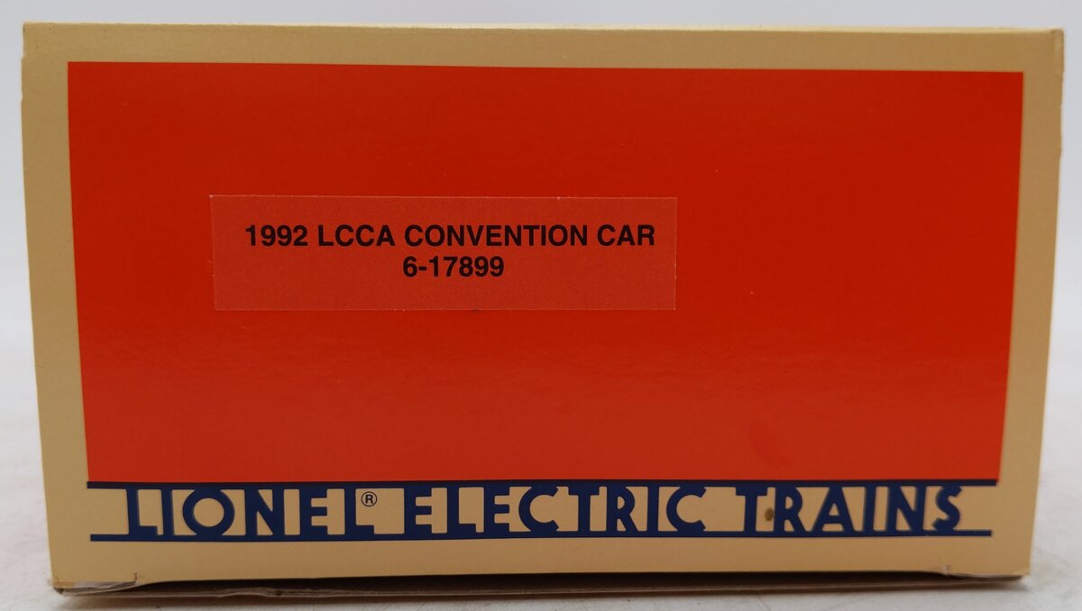 Lionel 6-17899 O NASA 1992 LCCA Convention Tank Car #190 EX/Box