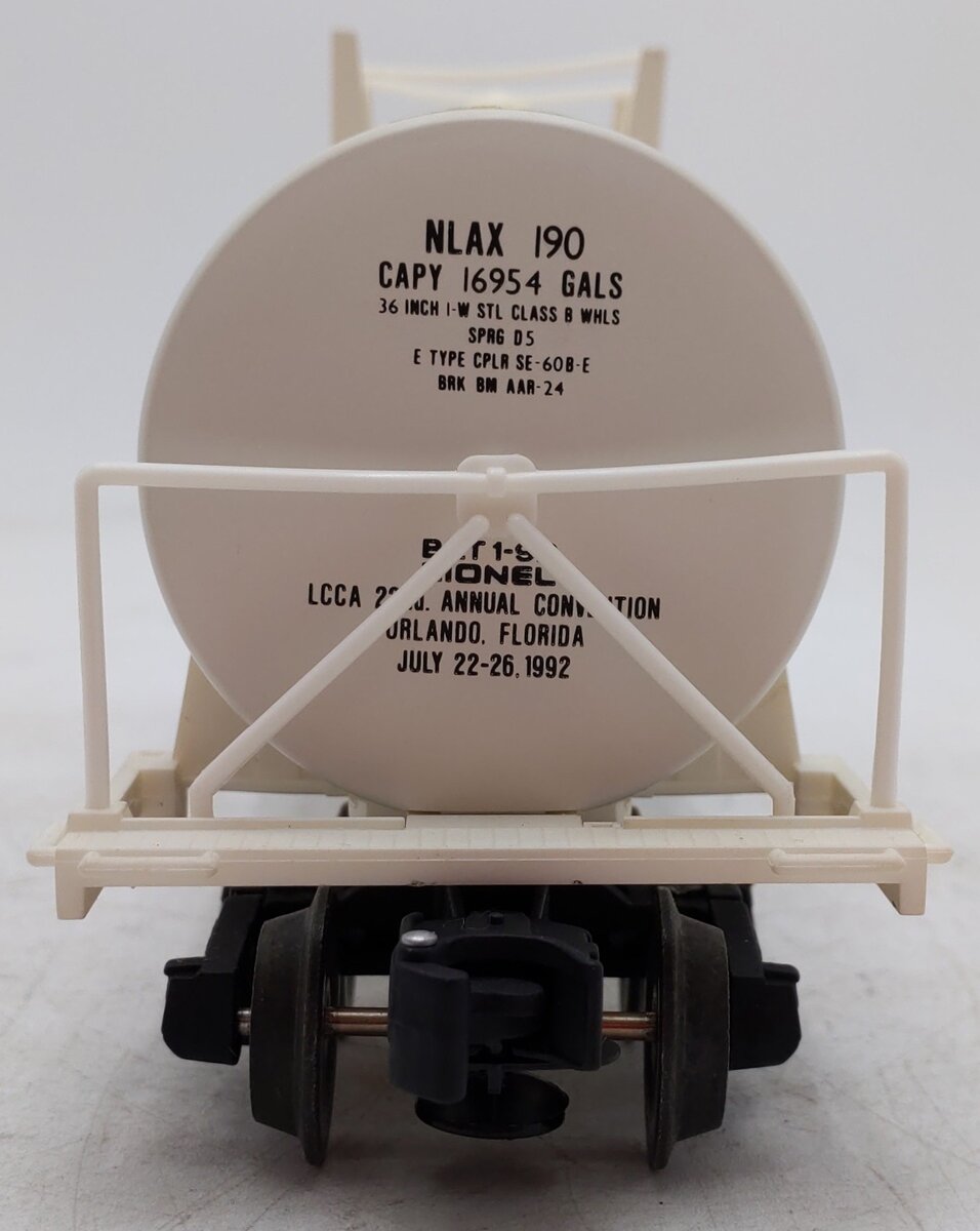 Lionel 6-17899 O NASA 1992 LCCA Convention Tank Car #190 EX/Box