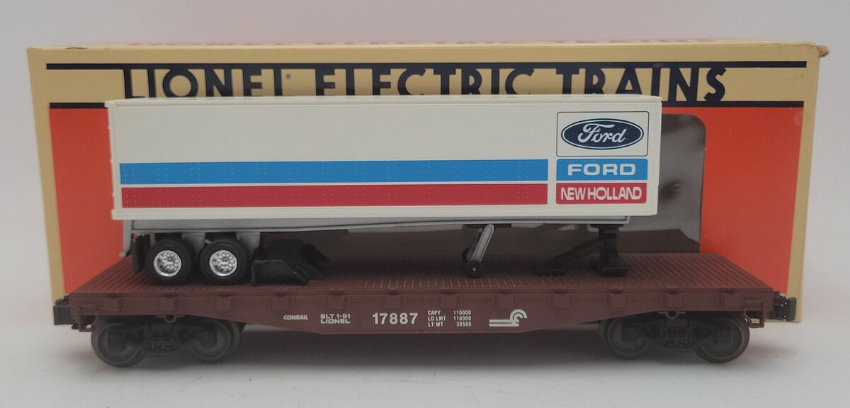 Lionel 6-17887 O Gauge LCCA Conrail Flatcar w/ Armstrong Trailer #17887 LN/Box