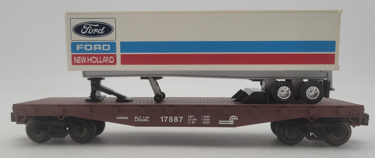 Lionel 6-17887 O Gauge LCCA Conrail Flatcar w/ Armstrong Trailer #17887 LN/Box