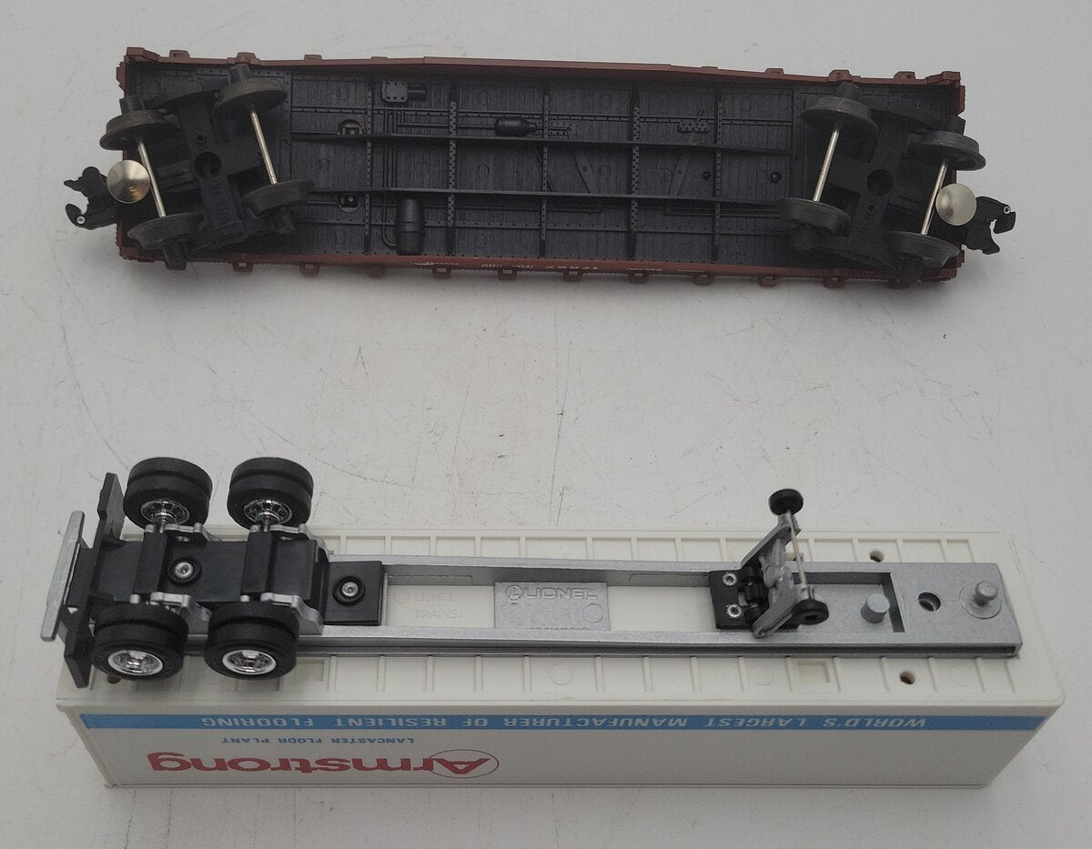 Lionel 6-17887 O Gauge LCCA Conrail Flatcar w/ Armstrong Trailer #17887 LN