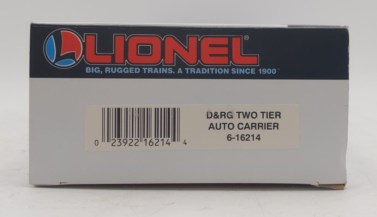 Lionel 6-16214 O Gauge Denver & Rio Grande Two Tier Auto Carrier NIB