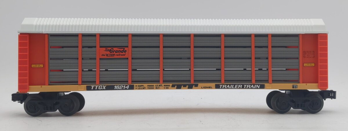 Lionel 6-16214 O Gauge Denver & Rio Grande Two Tier Auto Carrier NIB