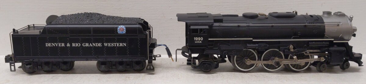 Lionel 6-18090 O Gauge Denver & Rio Grande LCCA 4-6-2 Steam Locomotive #1990 VG/Box