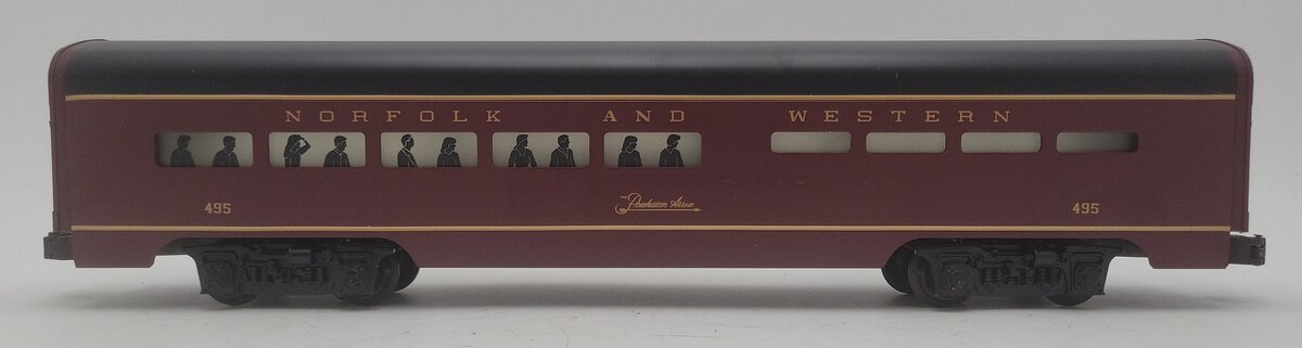 Lionel 6-19141 O Gauge Norfolk & Western Aluminum Dining Car #495 EX/Box
