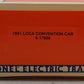 Lionel 6-17888 O Gauge LCCA-1991 Conrail Flatcar with Ford Trailer #17888 VG/Box
