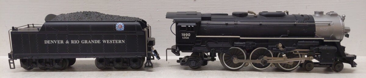 Lionel 6-18090 O Gauge Denver & Rio Grande LCCA 4-6-2 Steam Locomotive #1990 EX/Box
