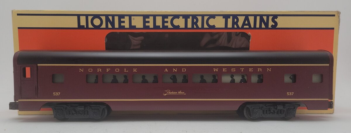 Lionel 6-19143 O Gauge N&W The Powhatan Arrow Aluminum Passenger Car #537 EX/Box