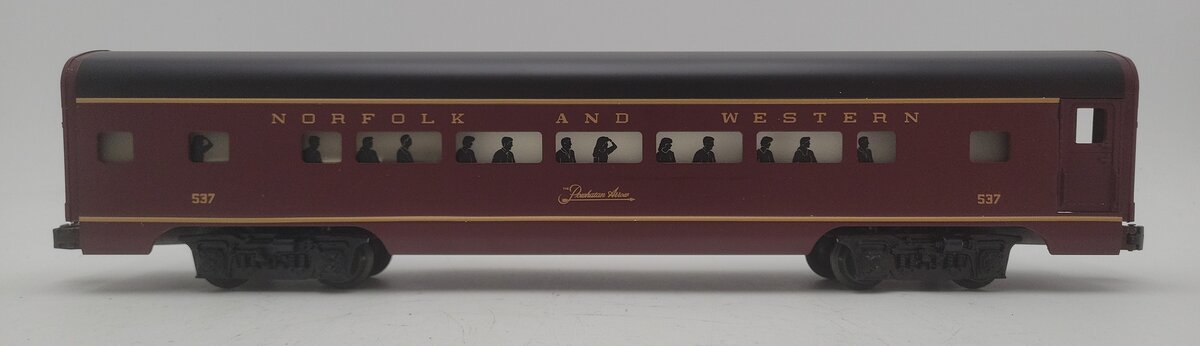 Lionel 6-19143 O Gauge N&W The Powhatan Arrow Aluminum Passenger Car #537 EX/Box