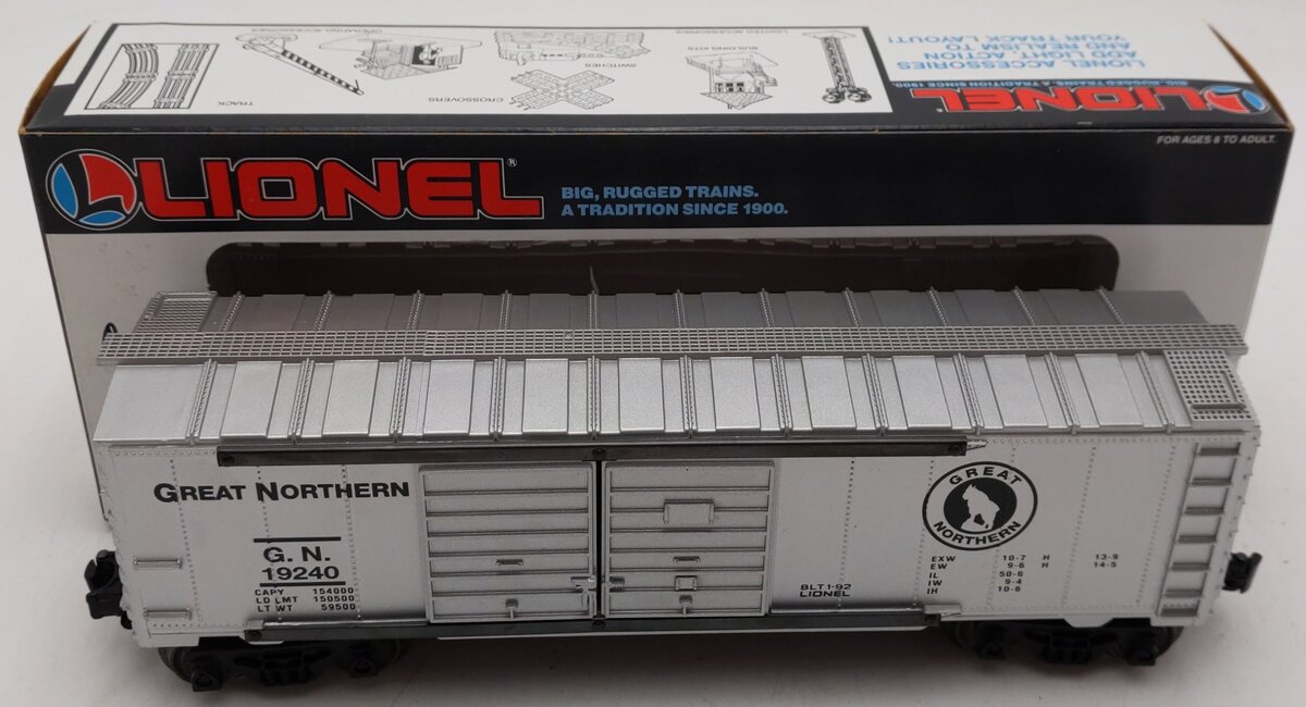 Lionel 6-19240 O Gauge Great Northern Double Door Boxcar EX/Box