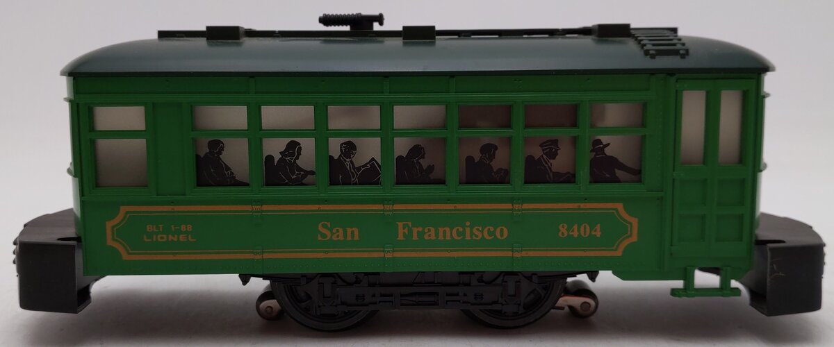 Lionel 6-18404 O Gauge San Francisco Green Trolley Car EX/Box