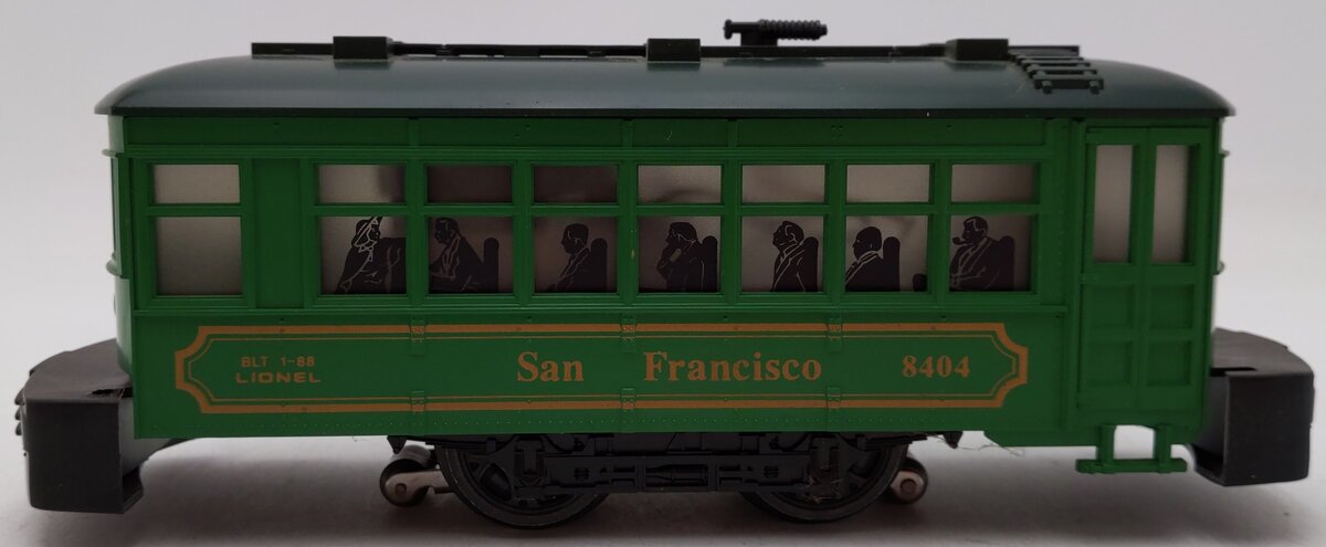 Lionel 6-18404 O Gauge San Francisco Green Trolley Car EX/Box
