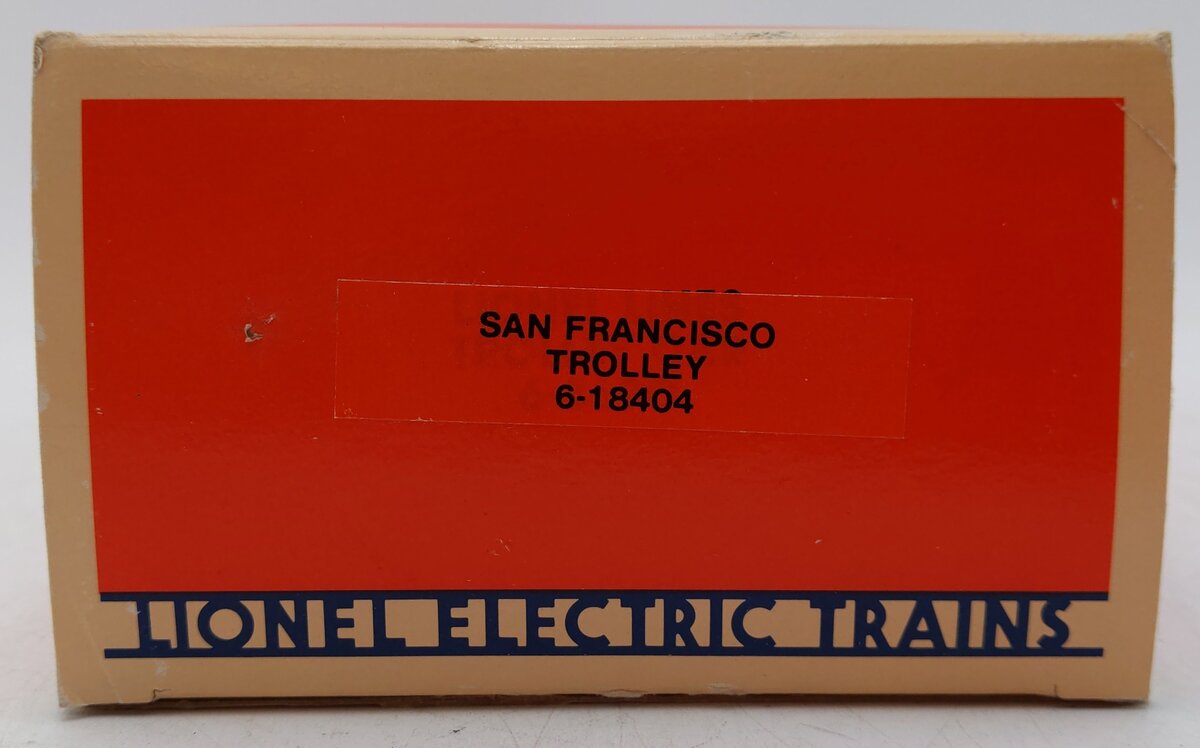 Lionel 6-18404 O Gauge San Francisco Green Trolley Car EX/Box