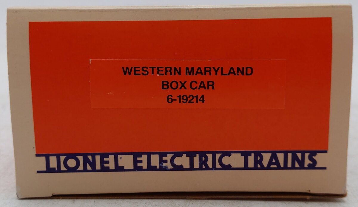 Lionel 6-19214 O Gauge Western Maryland Boxcar #19214 EX/Box