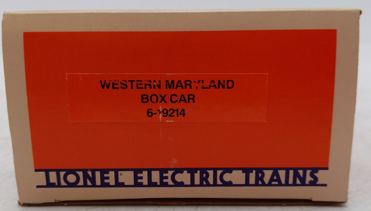Lionel 6-19214 O Gauge Western Maryland Boxcar #19214 EX/Box