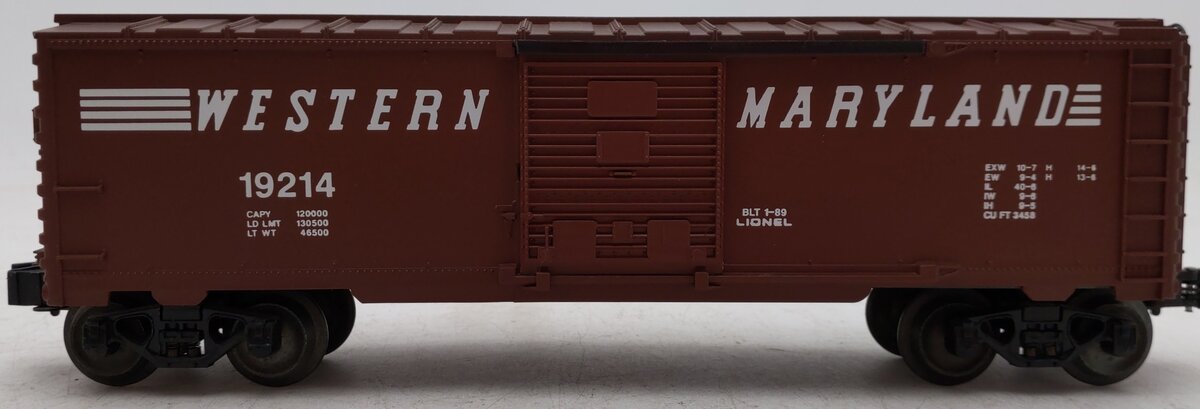 Lionel 6-19214 O Gauge Western Maryland Boxcar #19214 EX/Box